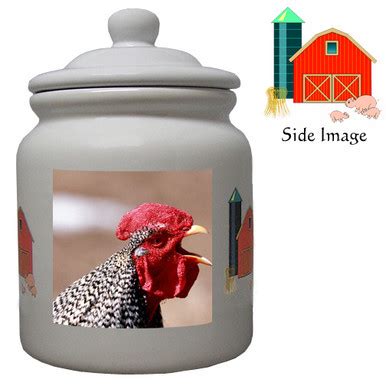 Rooster Ceramic Color Cookie Jar