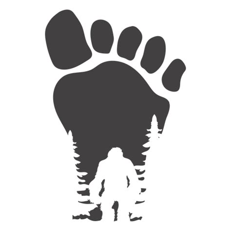 Bigfoot in foot print cut out #AD , #AD, #AFF, #foot, #print, #cut, #Bigfoot | Bigfoot art ...