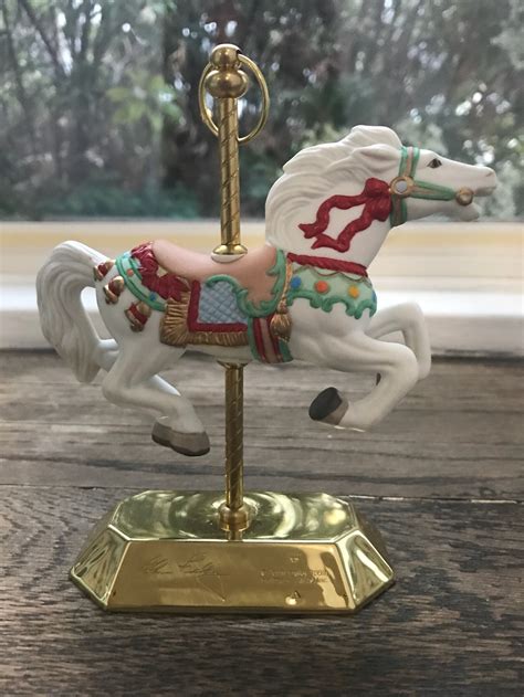 Carousel Horse Figurine... 1993 HALLMARK Tobin Fraley | Etsy