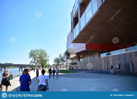 Vistulan Boulevards on the Western Side of the River Vistula in Warsaw ...