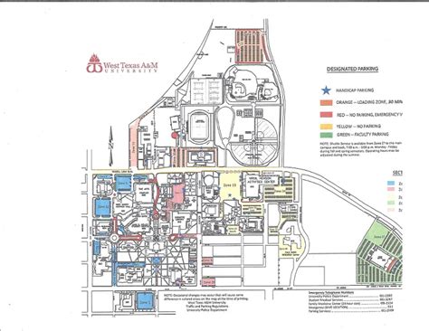 West Texas A M Campus Map