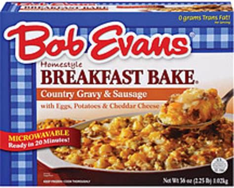 Bob Evans Country Gravy & Sausage W/Eggs Potatoes & Cheddar Cheese ...