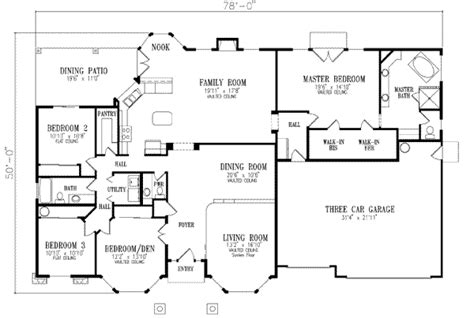 House 13843 Blueprint details, floor plans