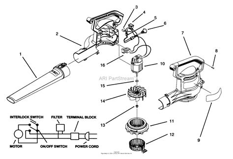 Toro 51557, Super Blower Vac, 1995 (SN 59000001-59999999) Parts Diagram ...