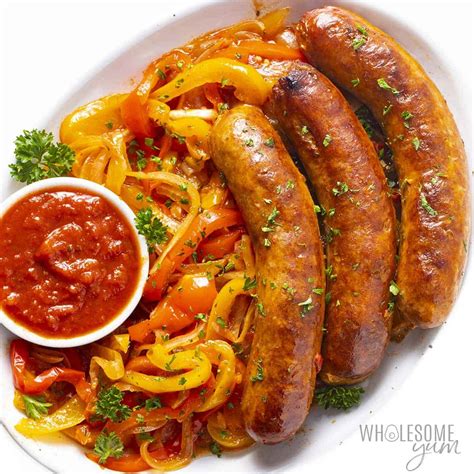 Sausage And Peppers Recipe (Crock Pot) - Wholesome Yum