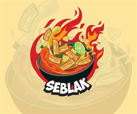 Seblak food illustration, seblak element design for logo, wallpaper ...