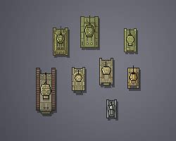 ww2 pixel top view tanks. Free! - 2D Art - itch.io