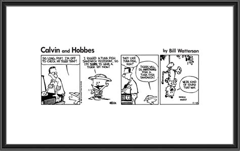 Calvin And Hobbes Last Comic Strip