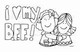 Best Friend Coloring Sheets Printable Pages sketch template