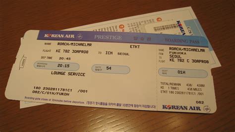 My Korean Air ticket | mroach | Flickr