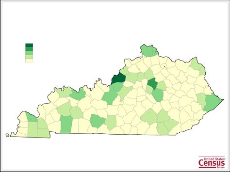 Kentucky County Population Map Free Download