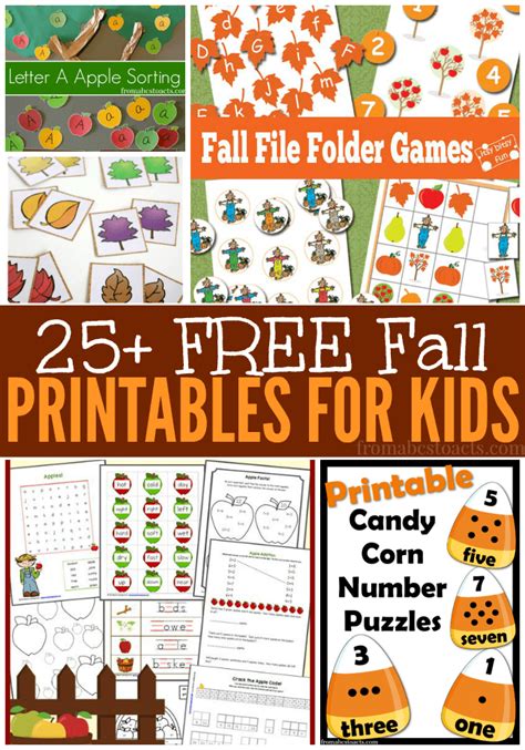 25+ Free Fall Printables for Kids - From ABCs to ACTs