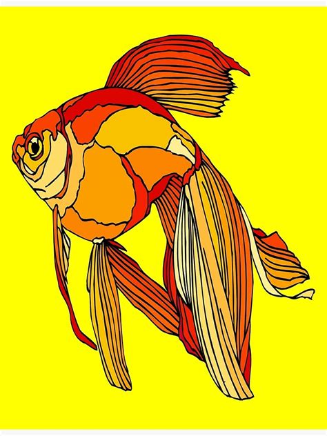 "GOLDFISH : Photographic Comic Print" Poster by posterbobs | Redbubble