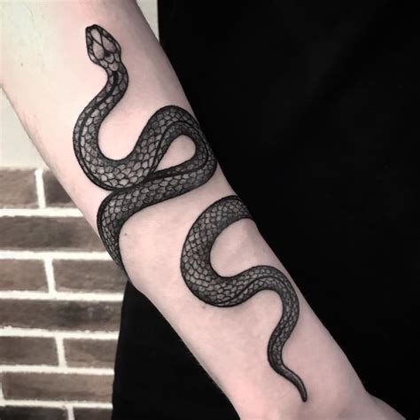 weel Big Size Black Snake Temporary Tattoo Stickers For Women Men (3 ...