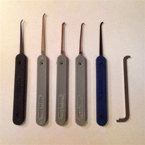 I purchased my first lock pick set, as recommended by the "Where to ...