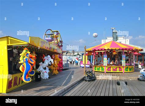 Funfair on Bournemouth pier Stock Photo - Alamy