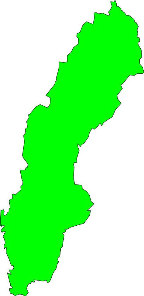 Sweden Outline Map clip art - vector clip art online, royalty free ...