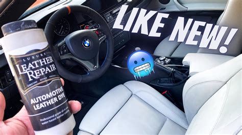 How To Make Any BMW Interior Look Brand New!! (Leather Dye) - YouTube