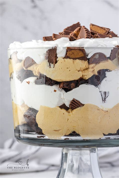 The BEST Peanut Butter Brownie Trifle Recipe!