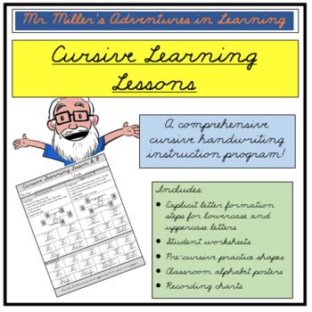 Cursive Learning Lessons: Explicit Cursive Handwriting Instruction EASEL!