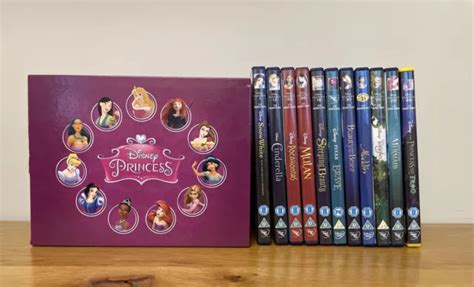 * DISNEY PRINCESS DVD Box Set 11 Classic Films Snow White Cinderella Aladdin * £19.99 - PicClick UK