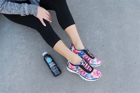 Getting Motivated with Skechers | Cute workout outfits, Floral sneakers ...