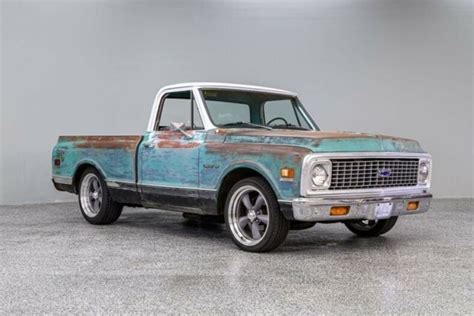 1972 Chevrolet C10 Patina 8211 Miles Green Patina/White Pickup Truck ...