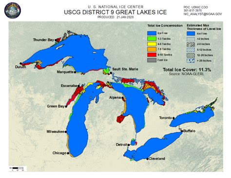 Lake Superior Ice Cover – Lower than Normal