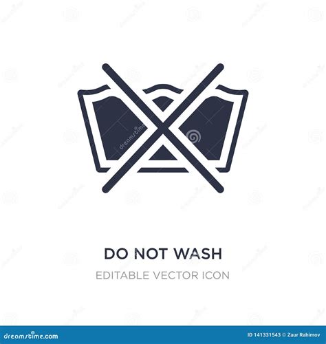 Do Not Wash Icon on White Background. Simple Element Illustration from Signs Concept Stock ...