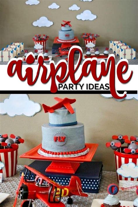 Plane Themed Boy's First Birthday Party - Spaceships and Laser Beams