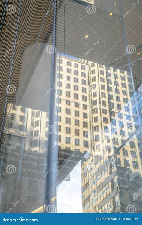 Austin, Texas- Reflection of a Multi-storey Building on a Glass Window ...