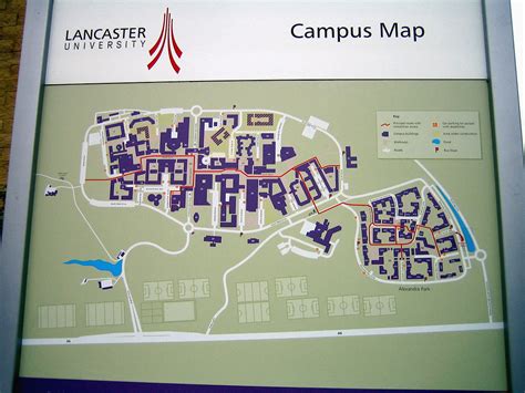 Lancaster University Campus Map