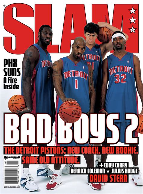 Bad Boys 2: The Detroit Pistons SLAM Cover Photograph by Atiba ...