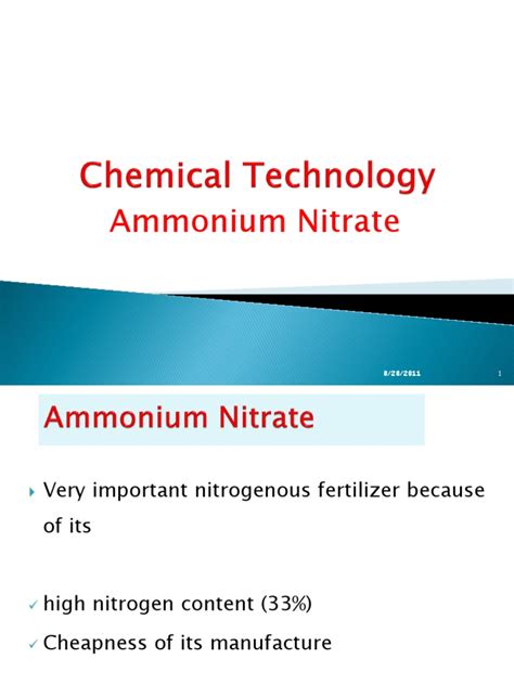 Ammonium Nitrate | Chemistry | Chemical Substances