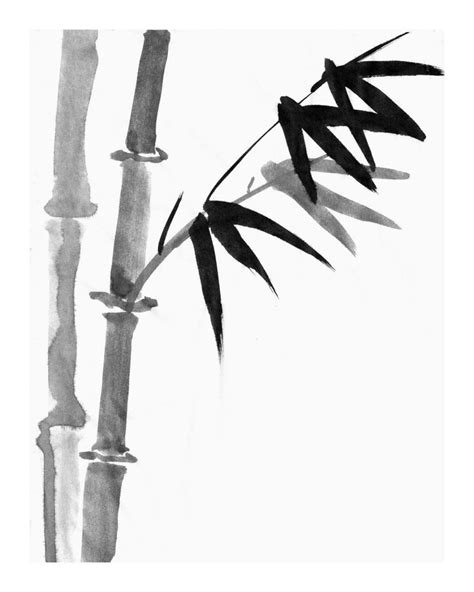 Sumi Bamboo Painting Sumi-e Ink Drawing Japanese » sahelizabeth