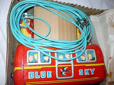 Vintage 50s Tin Bandai Toy Cable Car 554 Batt-Opp MIB! | #169900845