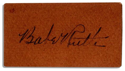 Lot Detail - Babe Ruth Autograph -- With JSA Authentication