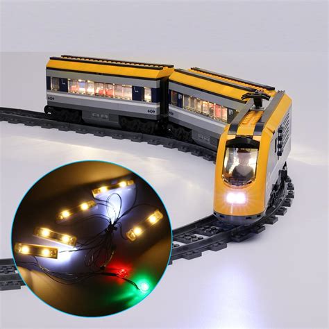 Diy led light kit only for lego 60197 passenger train building block bricks lighting Sale ...