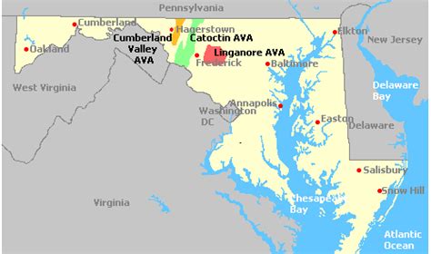 Map of Maryland