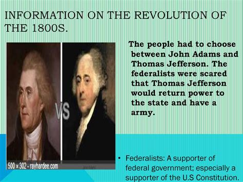 Why was the election of 1800’s called the Revolution Of 1800’S? - ppt ...