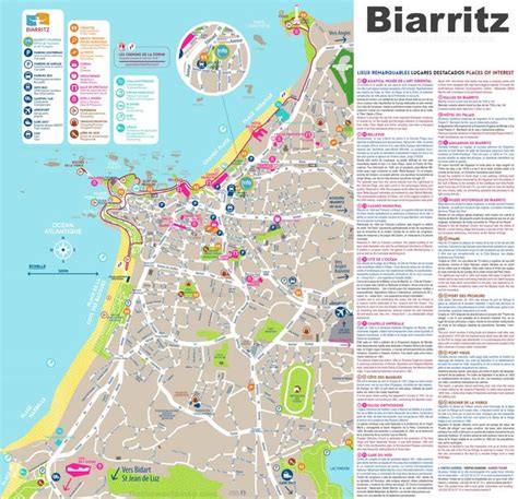 Biarritz Tourist Attractions Map