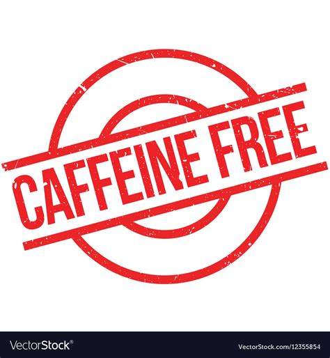 Caffeine free stamp Royalty Free Vector Image - VectorStock