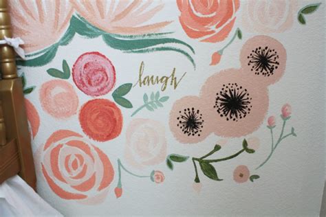 Hand Painted Floral Wall Mural Nursery - Project Nursery
