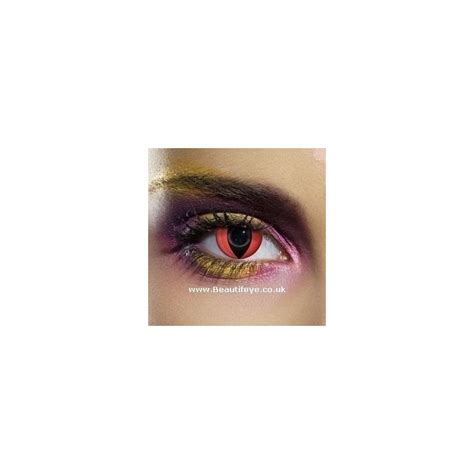 EDIT Crazy Red Cat Eye Contact Lenses