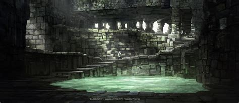 Labyrinth - Interior Environment Concept by AnthonyPismarov on DeviantArt