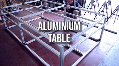 Aluminium T-slot profile workshop Table - YouTube