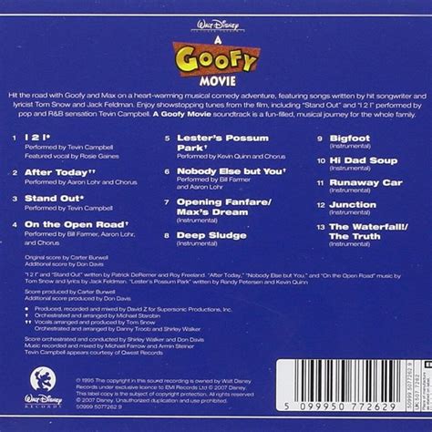 Goofy Movie Soundtrack Cd Factory Shop | ricardoalpoim.com.br