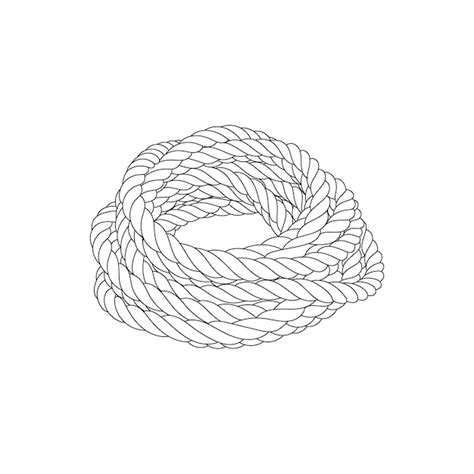 Premium Vector | Rope knots borders black thin line art design element ...