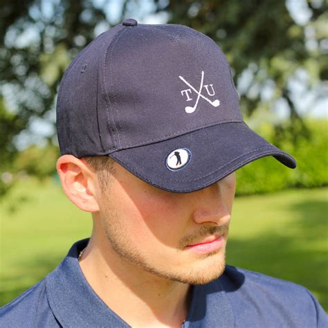 Personalised Golf Clubs Cap And Golf Ball Marker By That's Nice That