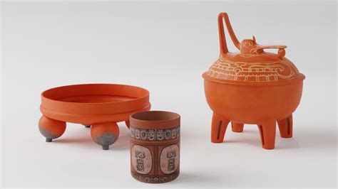 3D Model: Maya Civilisation - Ancient Maya Pottery - Twinkl